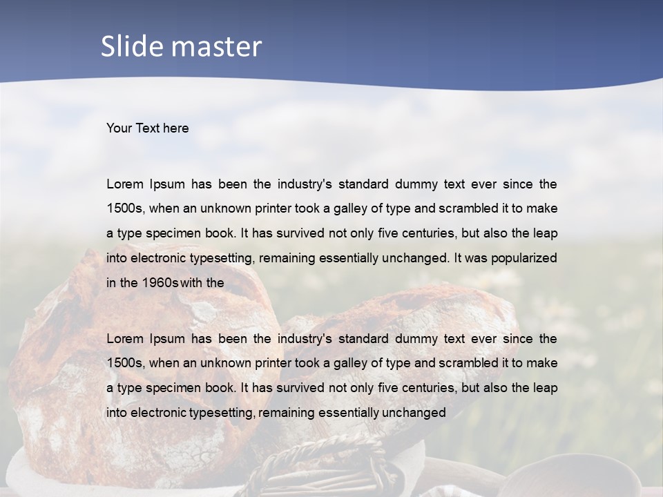 Table Rye Cereal PowerPoint Template