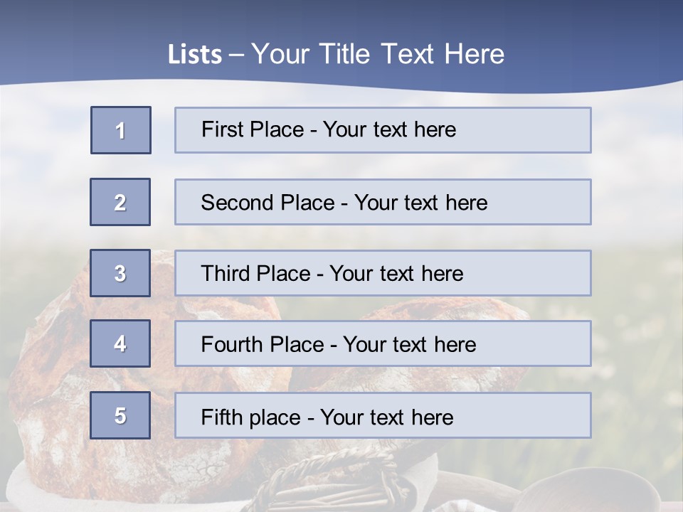 Table Rye Cereal PowerPoint Template