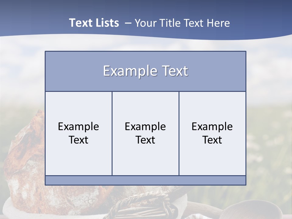 Table Rye Cereal PowerPoint Template
