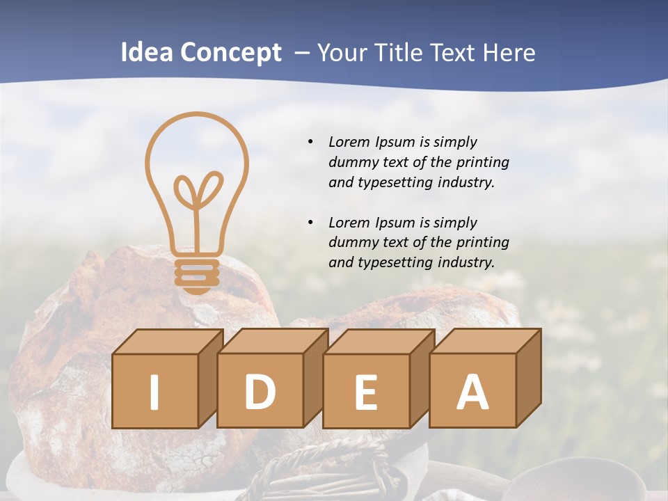 Table Rye Cereal PowerPoint Template
