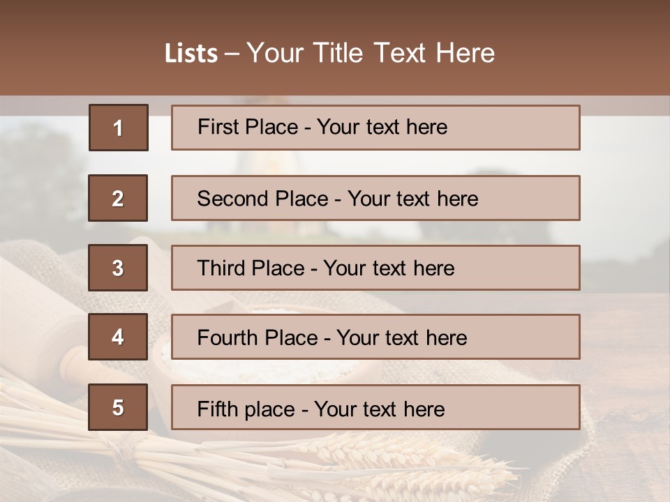 Diet Healthy Harvest PowerPoint Template
