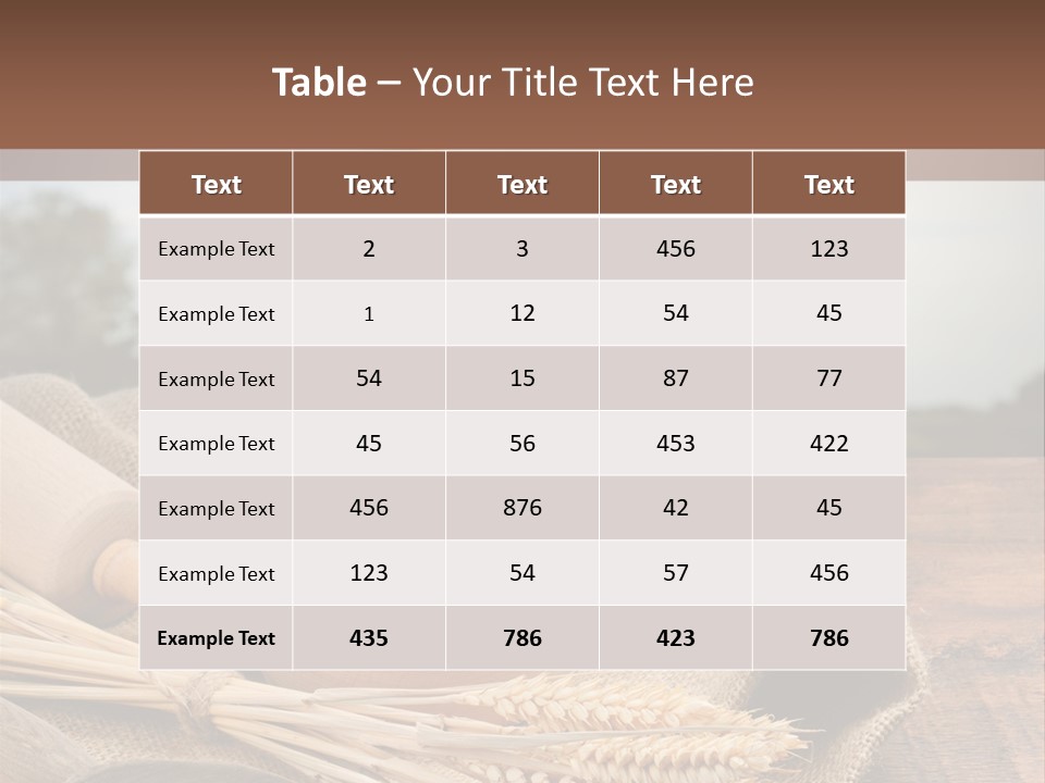 Diet Healthy Harvest PowerPoint Template