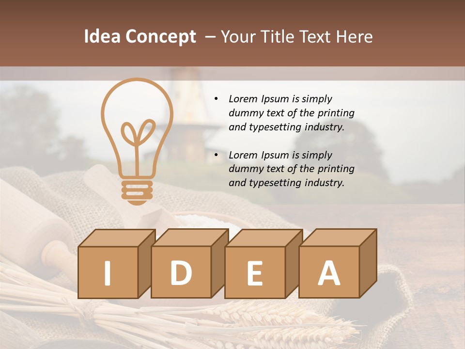 Diet Healthy Harvest PowerPoint Template