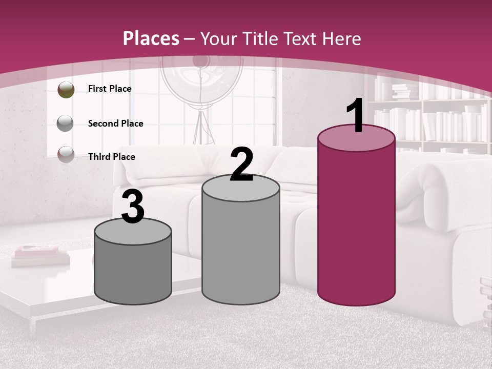 Eleganza Lampada Divano PowerPoint Template