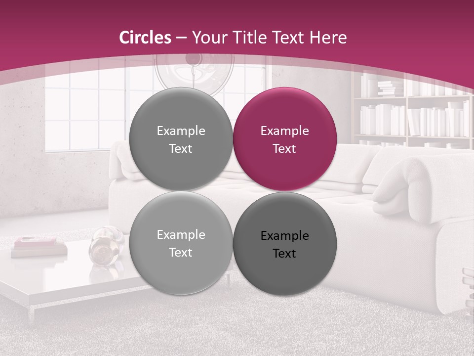 Eleganza Lampada Divano PowerPoint Template