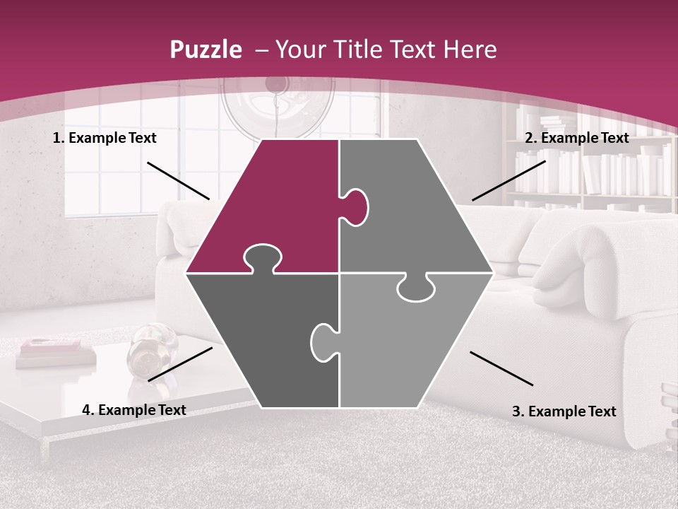 Eleganza Lampada Divano PowerPoint Template