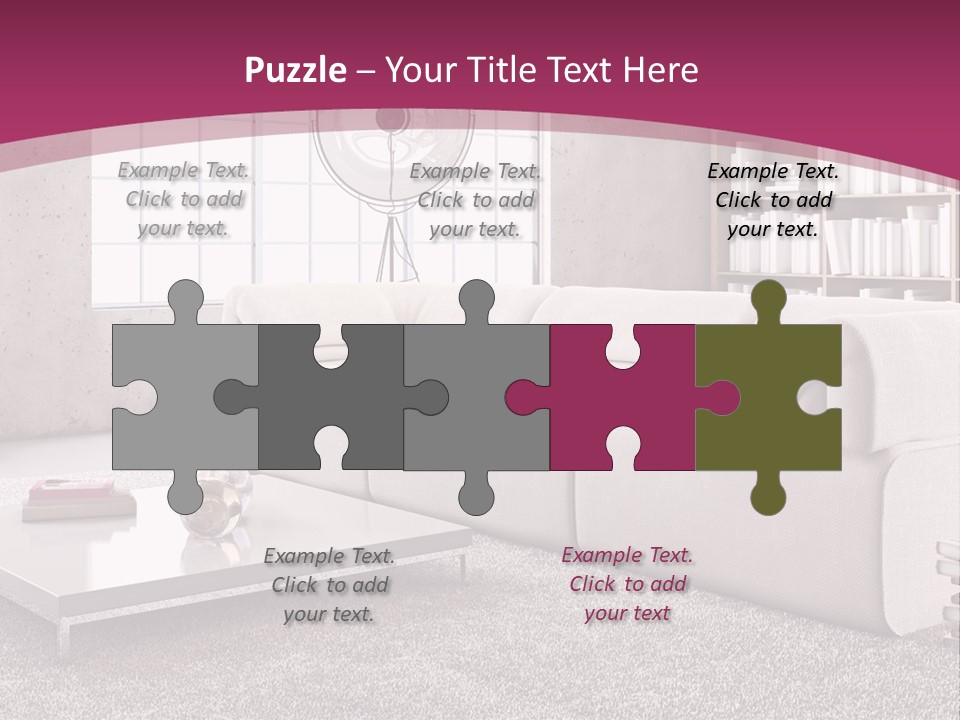 Eleganza Lampada Divano PowerPoint Template