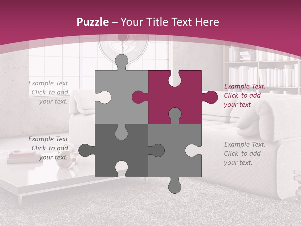 Eleganza Lampada Divano PowerPoint Template