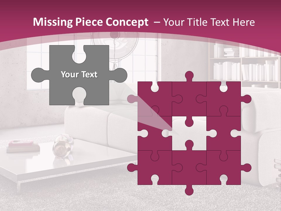 Eleganza Lampada Divano PowerPoint Template