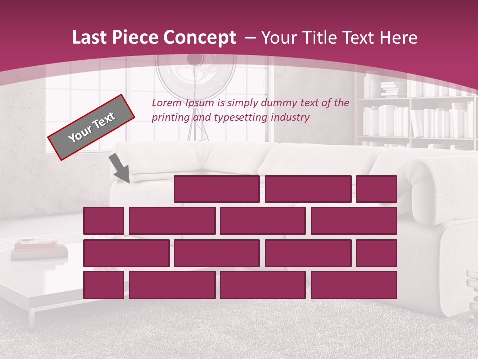 Eleganza Lampada Divano PowerPoint Template