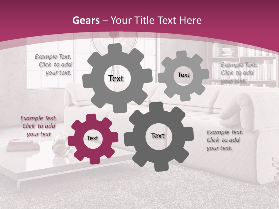 Eleganza Lampada Divano PowerPoint Template