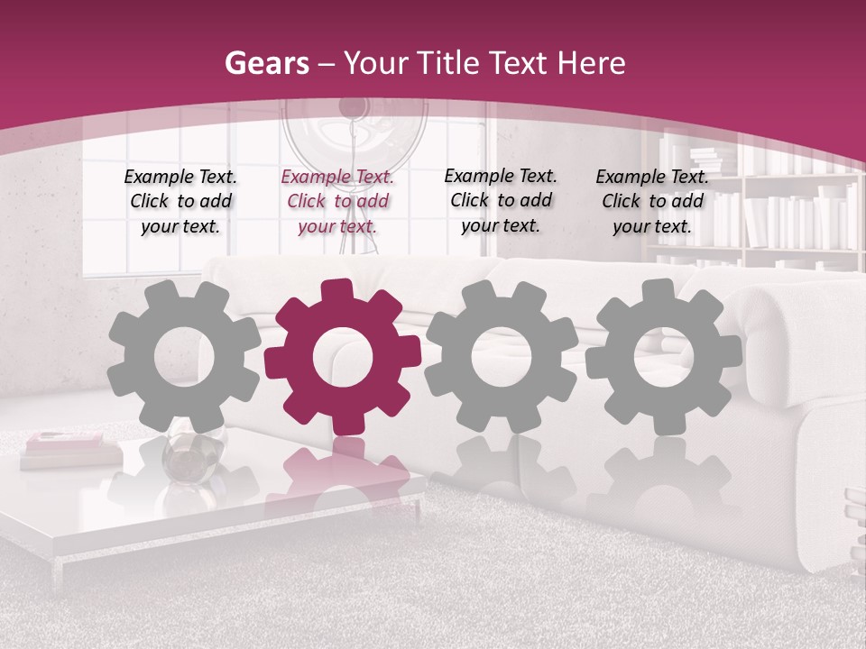 Eleganza Lampada Divano PowerPoint Template