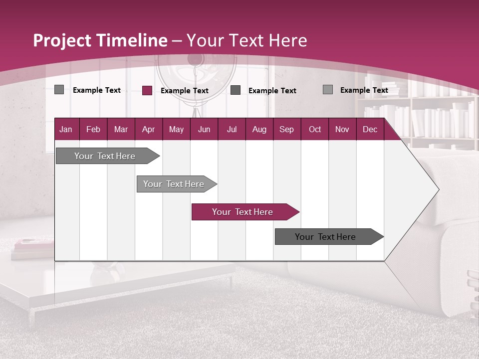 Eleganza Lampada Divano PowerPoint Template