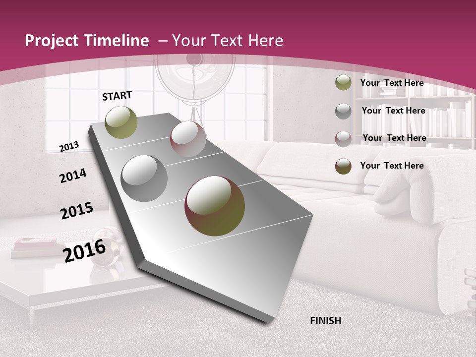 Eleganza Lampada Divano PowerPoint Template