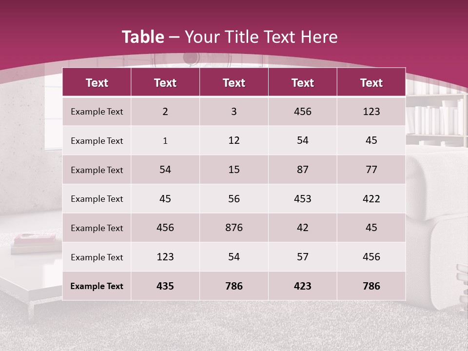 Eleganza Lampada Divano PowerPoint Template