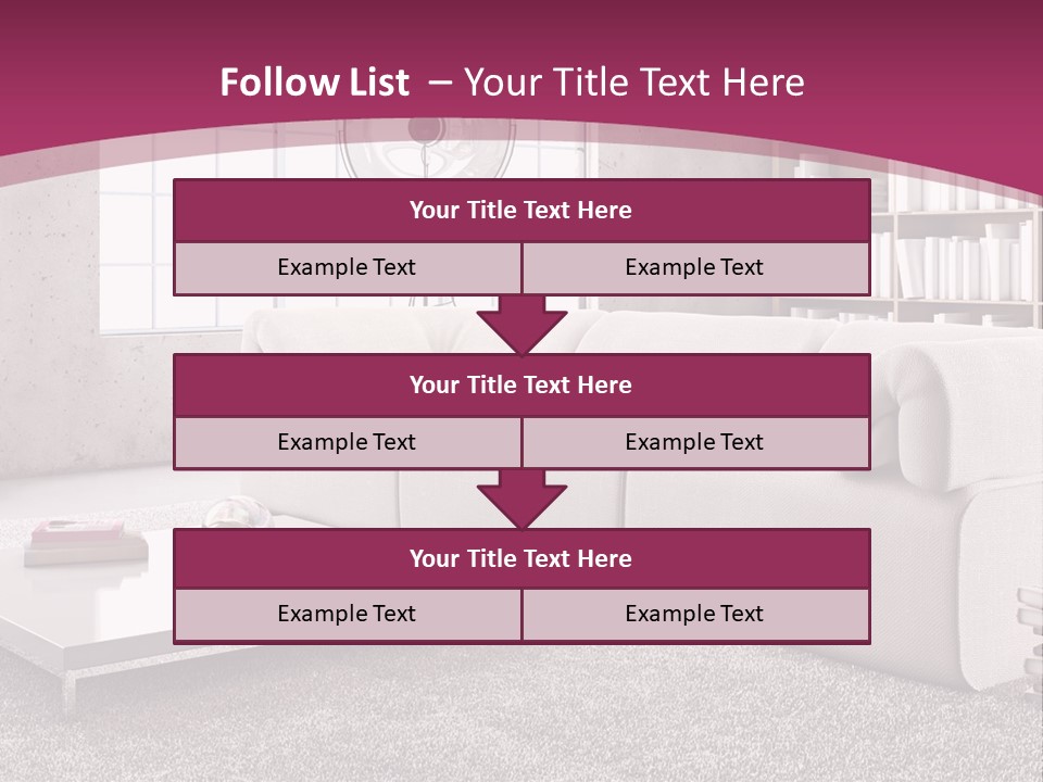 Eleganza Lampada Divano PowerPoint Template
