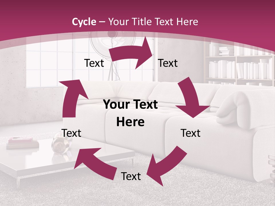 Eleganza Lampada Divano PowerPoint Template
