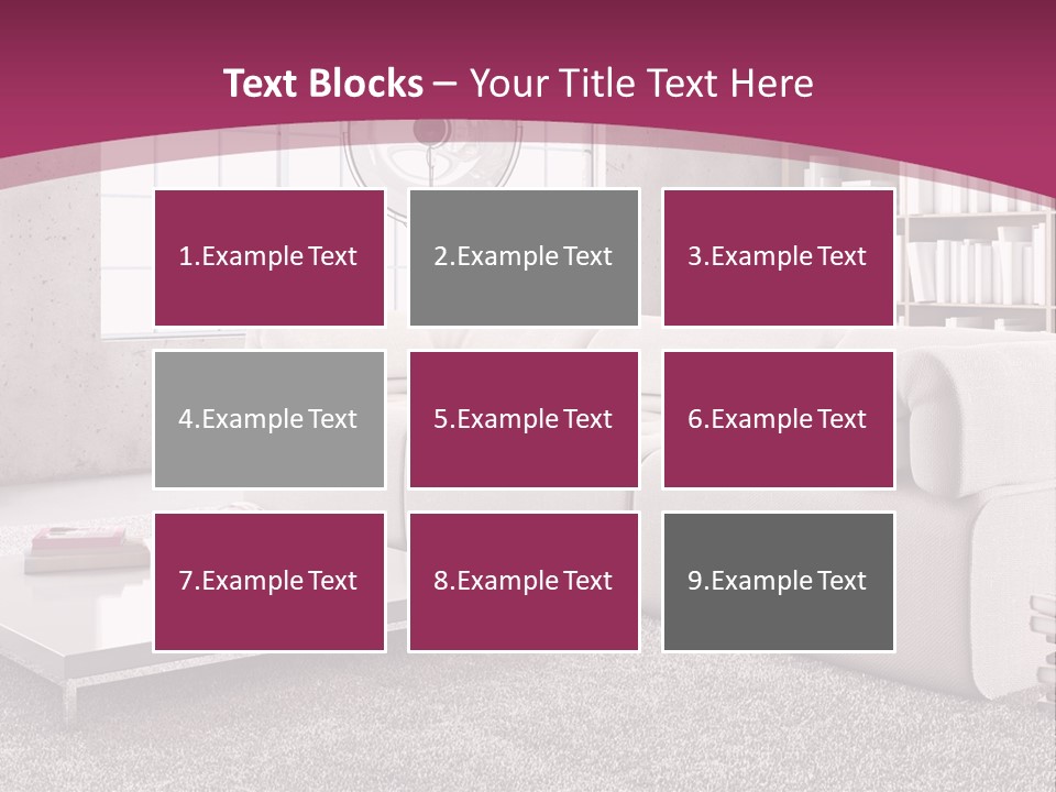 Eleganza Lampada Divano PowerPoint Template