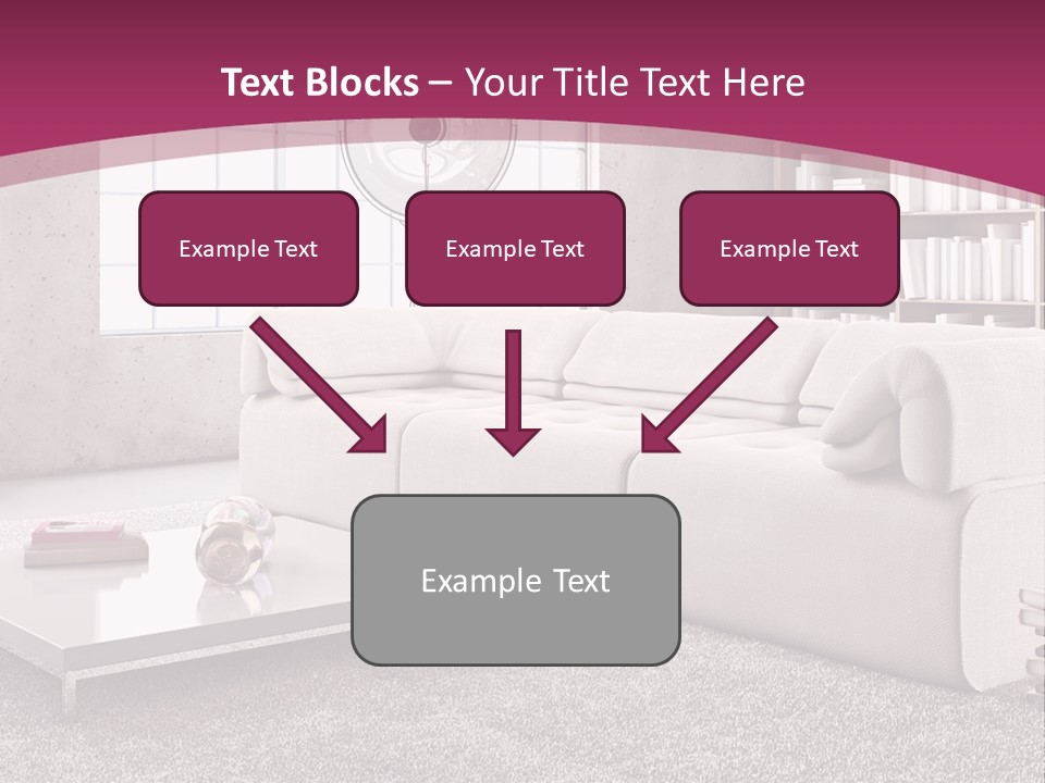 Eleganza Lampada Divano PowerPoint Template