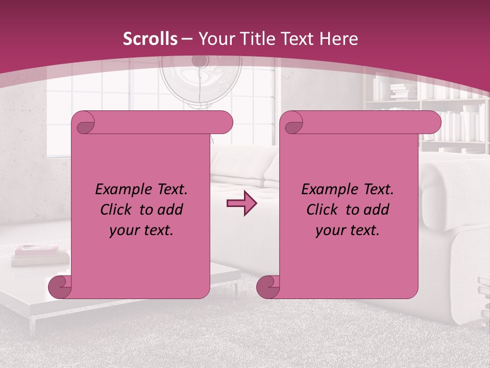 Eleganza Lampada Divano PowerPoint Template