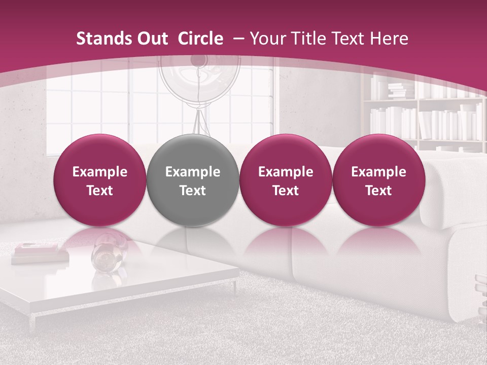 Eleganza Lampada Divano PowerPoint Template