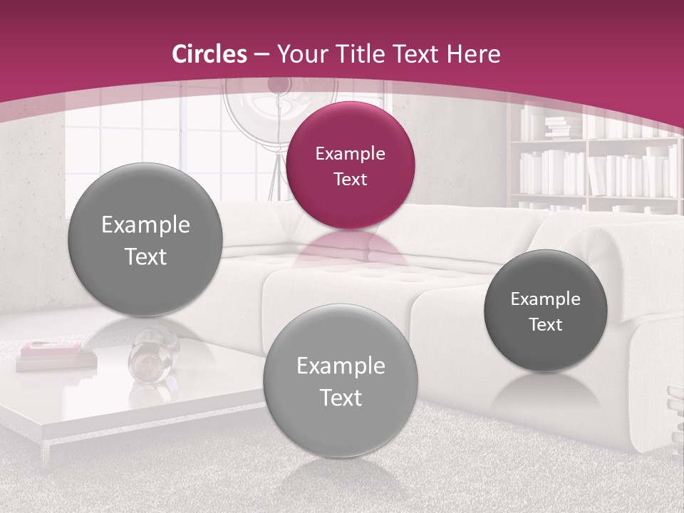 Eleganza Lampada Divano PowerPoint Template