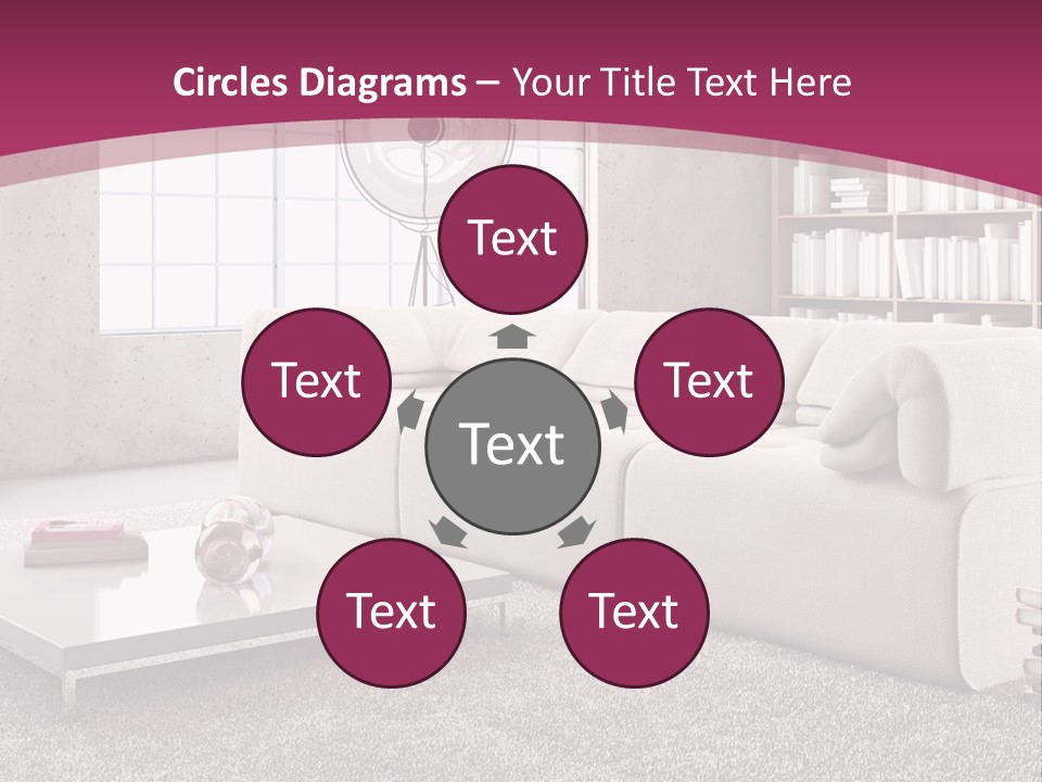 Eleganza Lampada Divano PowerPoint Template