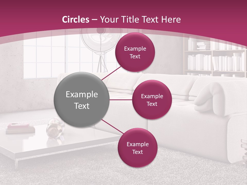 Eleganza Lampada Divano PowerPoint Template