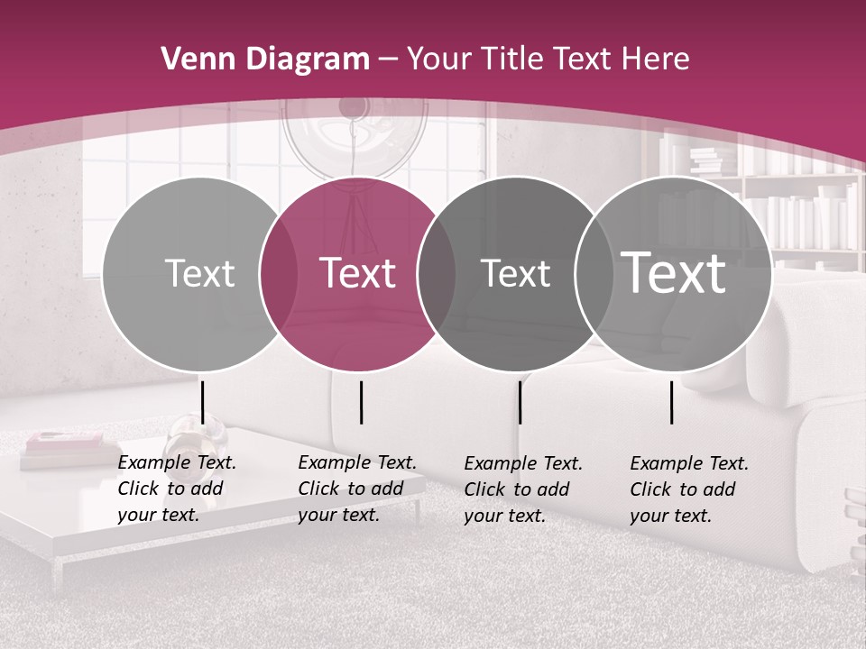 Eleganza Lampada Divano PowerPoint Template