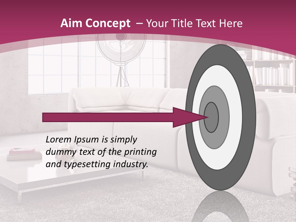 Eleganza Lampada Divano PowerPoint Template