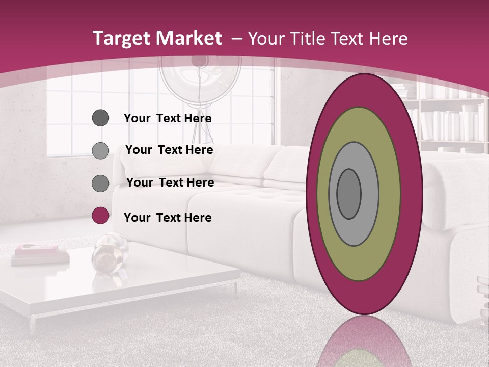 Eleganza Lampada Divano PowerPoint Template