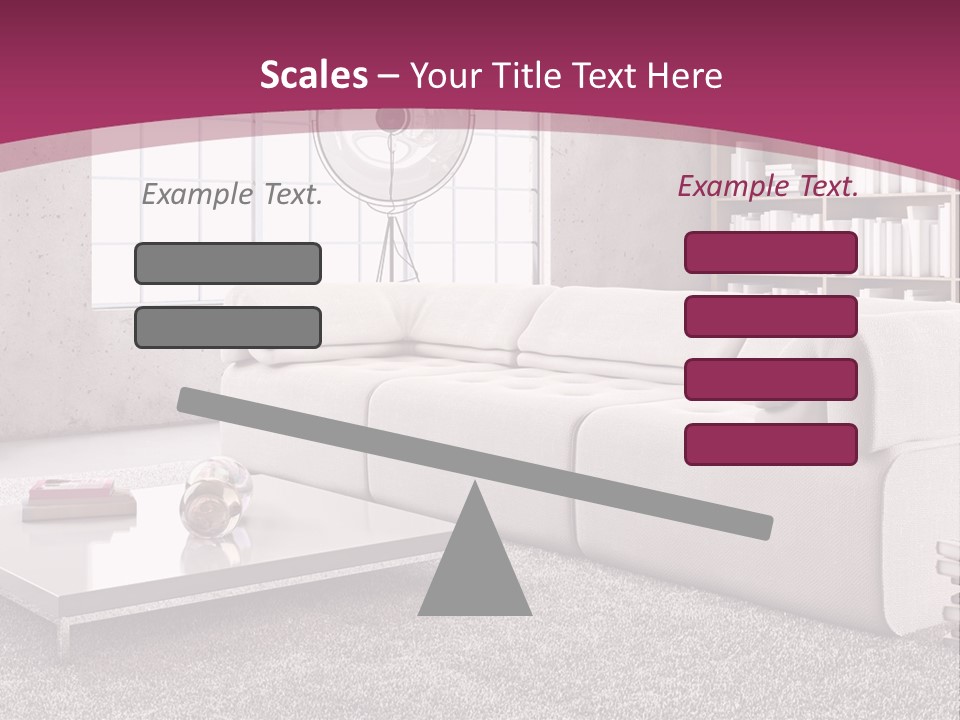 Eleganza Lampada Divano PowerPoint Template