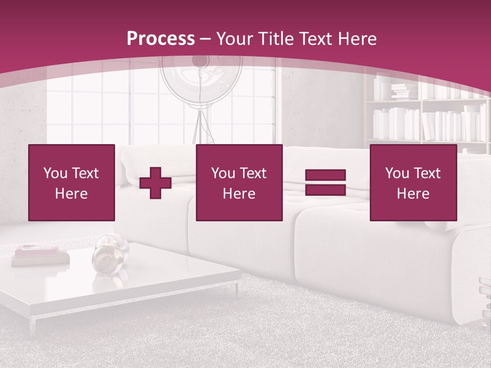 Eleganza Lampada Divano PowerPoint Template
