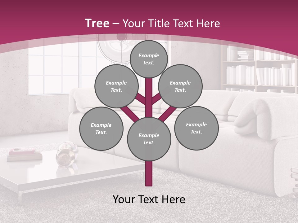 Eleganza Lampada Divano PowerPoint Template