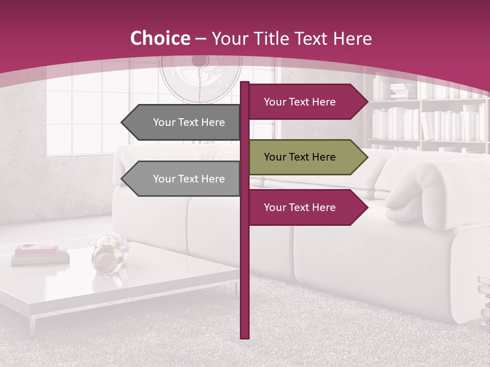 Eleganza Lampada Divano PowerPoint Template