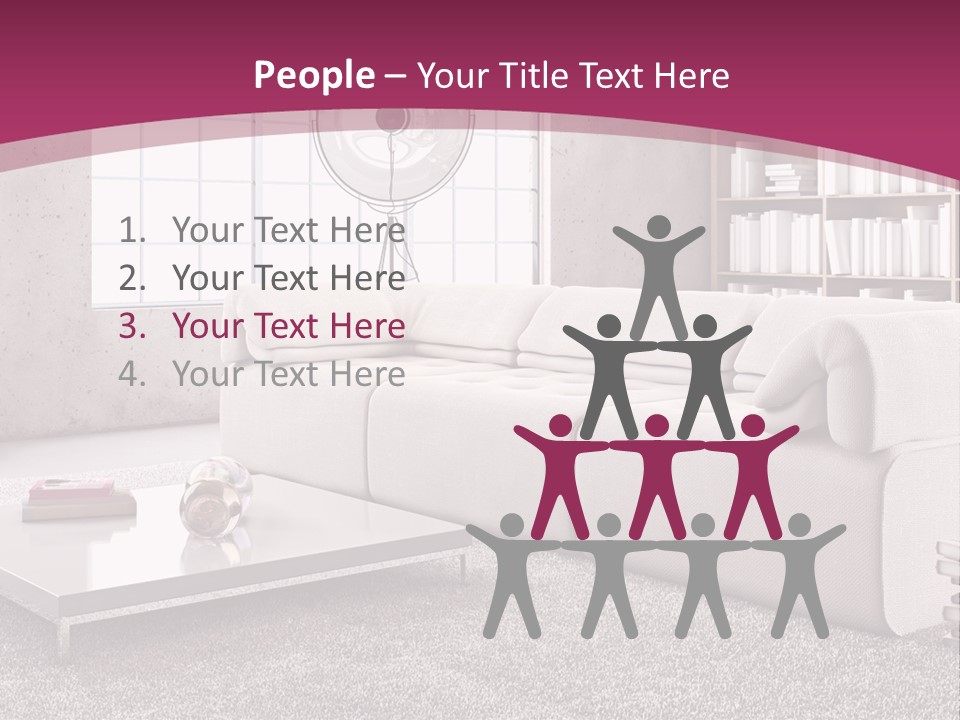 Eleganza Lampada Divano PowerPoint Template