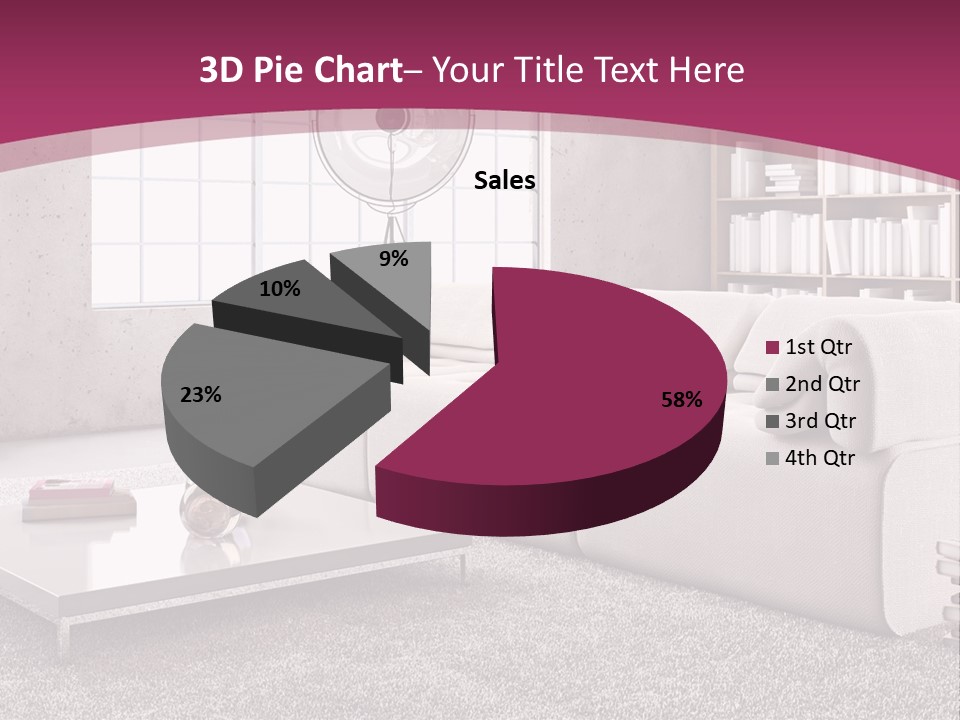 Eleganza Lampada Divano PowerPoint Template