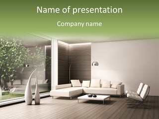 Muro Cuscino Progetto PowerPoint Template