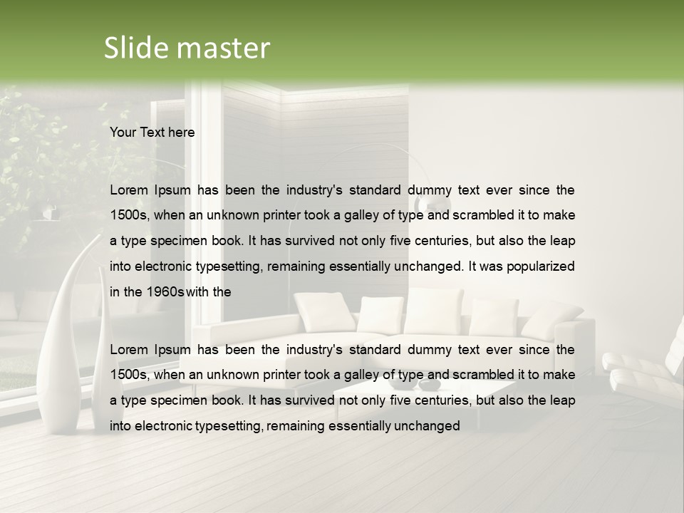 Muro Cuscino Progetto PowerPoint Template