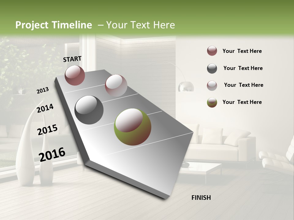 Muro Cuscino Progetto PowerPoint Template