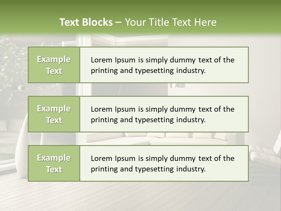Muro Cuscino Progetto PowerPoint Template