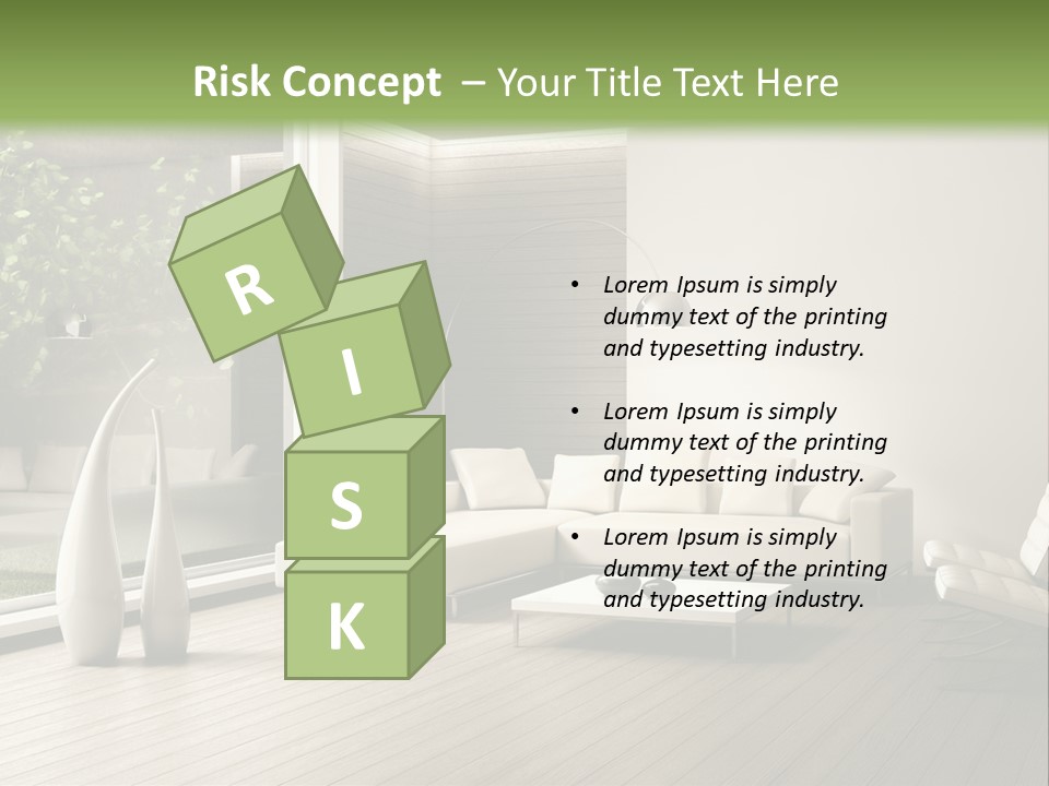 Muro Cuscino Progetto PowerPoint Template