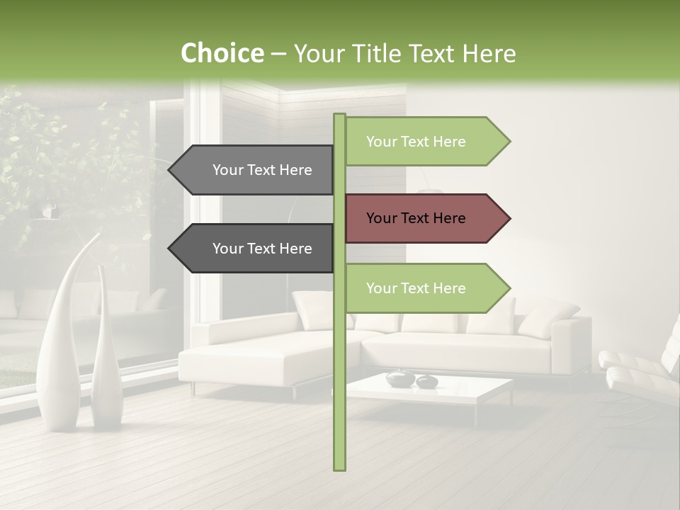Muro Cuscino Progetto PowerPoint Template