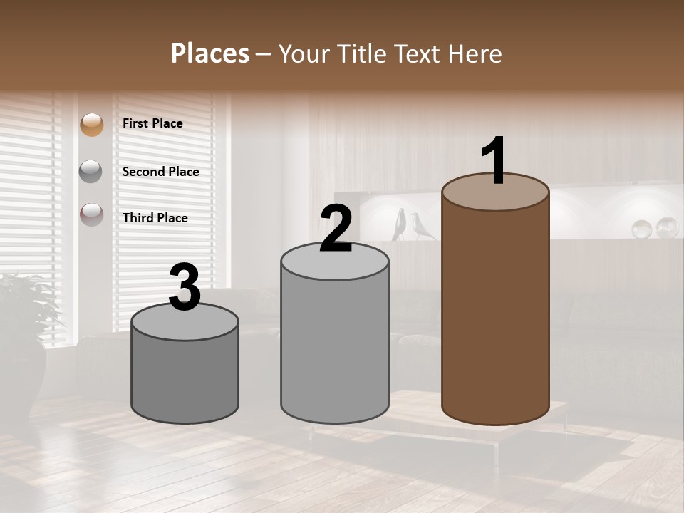 Nuovo Moderna Living Room PowerPoint Template