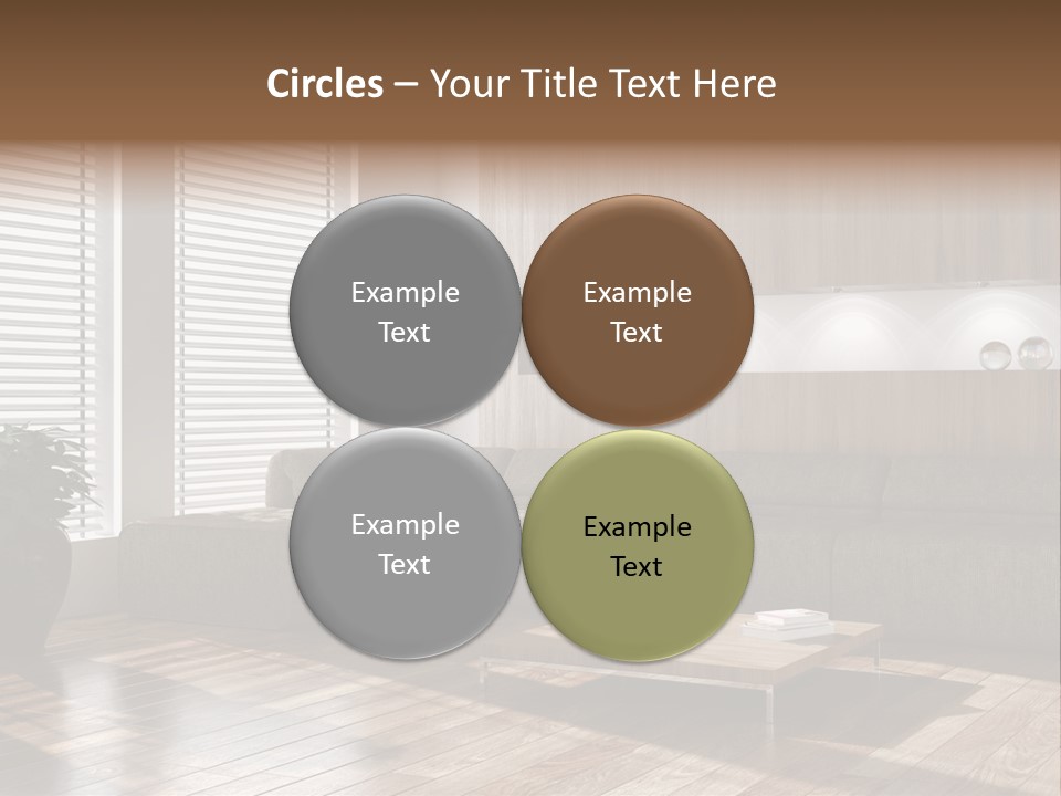 Nuovo Moderna Living Room PowerPoint Template