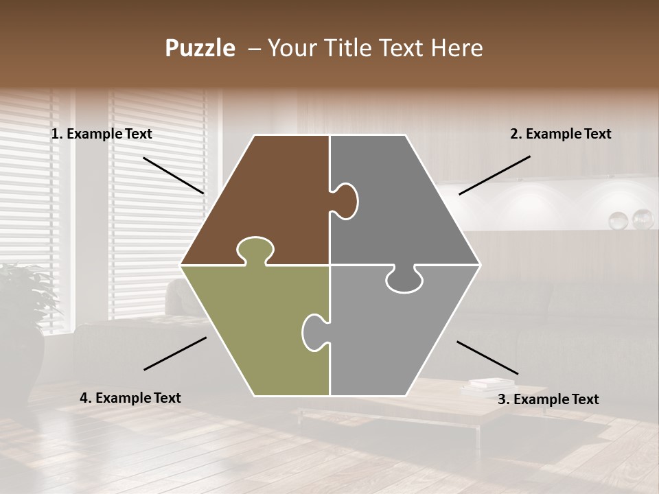 Nuovo Moderna Living Room PowerPoint Template