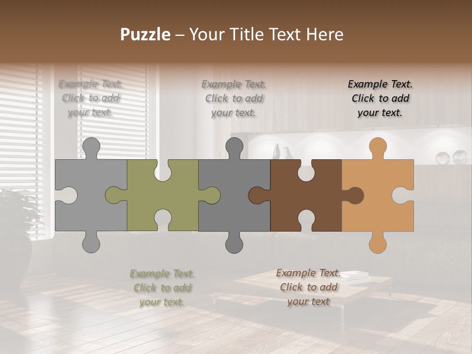 Nuovo Moderna Living Room PowerPoint Template