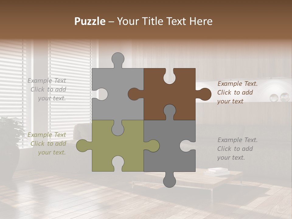 Nuovo Moderna Living Room PowerPoint Template