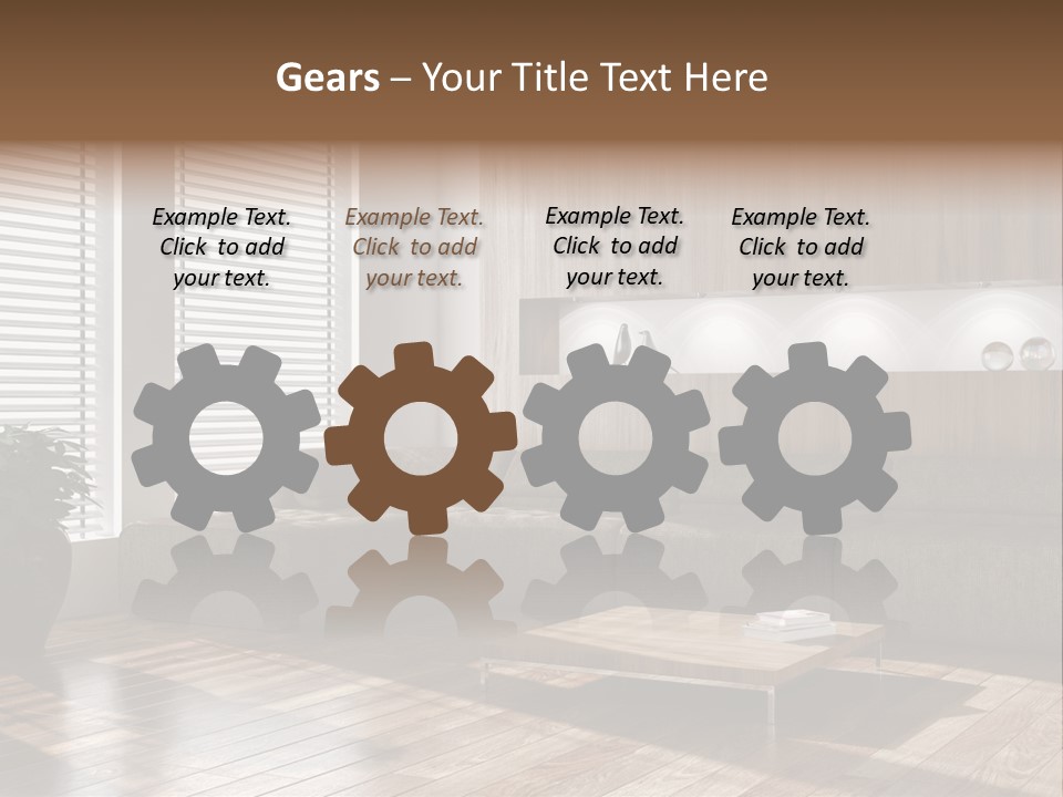 Nuovo Moderna Living Room PowerPoint Template