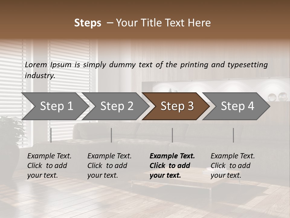 Nuovo Moderna Living Room PowerPoint Template